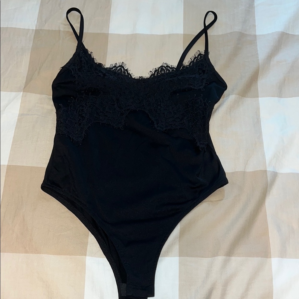 Boutique Black Lace Bodysuit